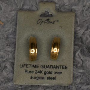 Vintage Options 24K Gold Earrings